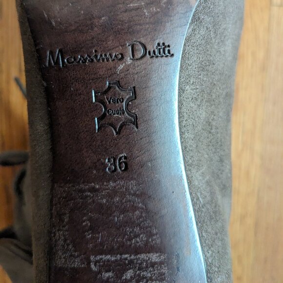 Massimo Dutti suede stiletto ankle boots - Picture 8 of 9